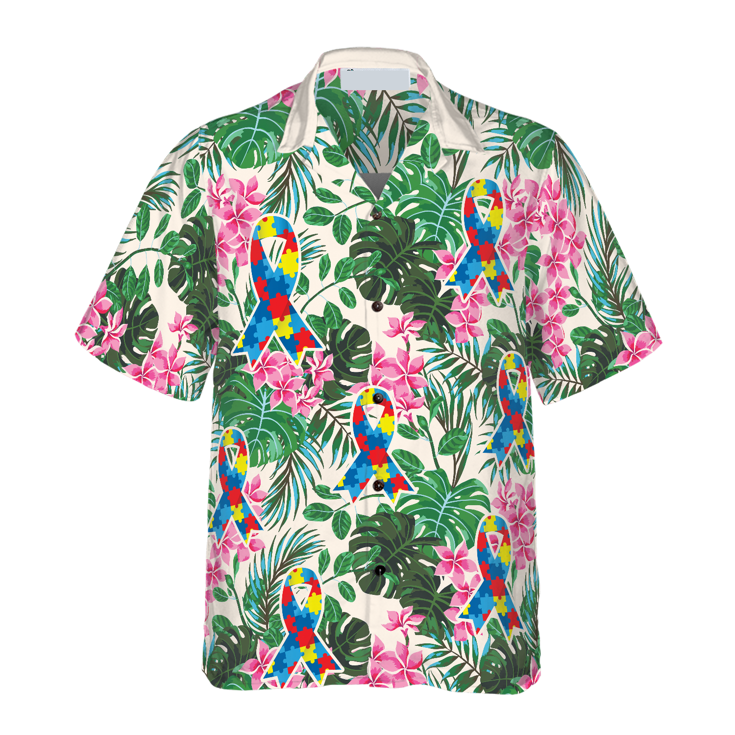 Cat Autism Awareness Hawaiian Shirt