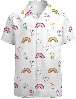 LGBT Pride Month Rainbow Print Summer - Hawaiian Shirt