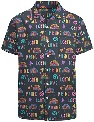 Rainbow Lgbt Print Summer - Hawaiian Shirt