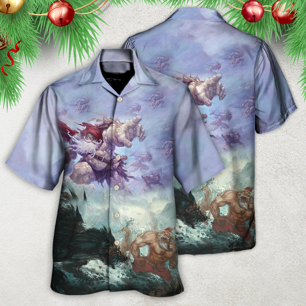 Christmas Santa Dark World Battle - Hawaiian Shirt