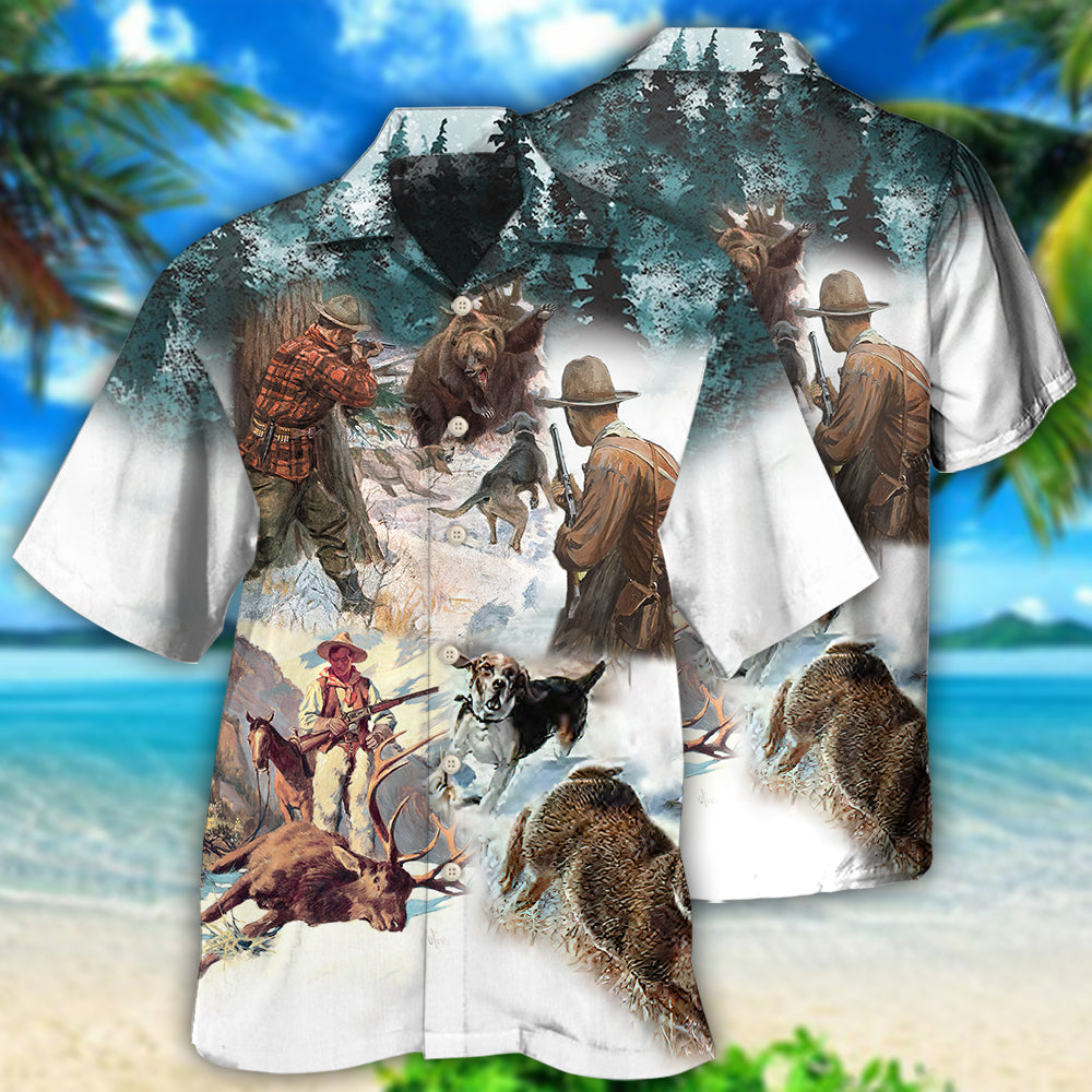 Hunting Snow Mountain Cool - Gift For Hunting Lovers - Hawaiian Shirt