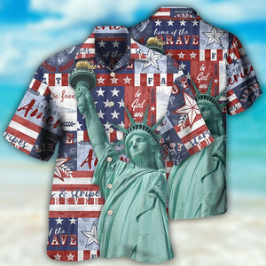 Independence Day America Live Free -  Hawaiian Shirt