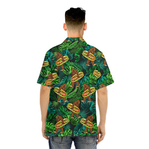 Bigfoot Love Eating Hot Dog Aloha - Gift For Men And Women - Hawaiian Shirt