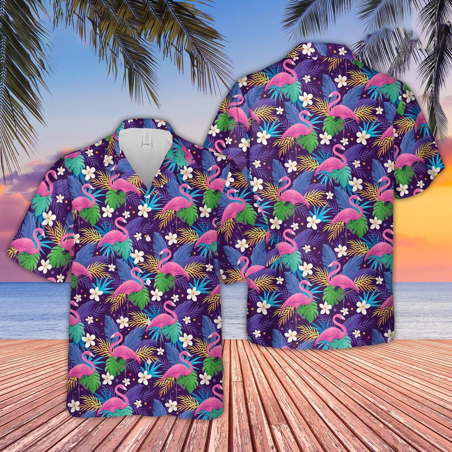 Unique Flamingo Pattern D03 - Hawaiian Shirt