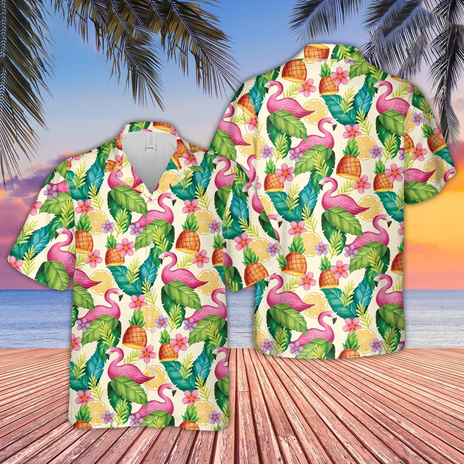 Unique Flamingo Pattern D04 - Hawaiian Shirt