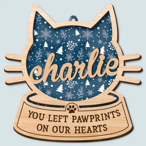 The Best Cat Ever - Pet Memorial Gift, Christmas Gift - Personalized 2-Layered Wooden Ornament