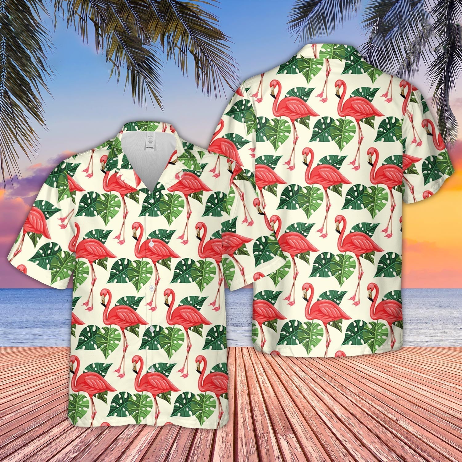 Unique Flamingo Pattern D05 - Hawaiian Shirt