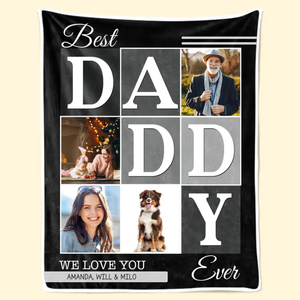 Custom Photo We Will Always Be Connected Daddy Version - Gift For Dad - Personalized Blanket