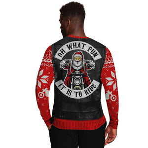 Oh What Fun It Is To Ride Motorcycle Ugly Christmas Sweater