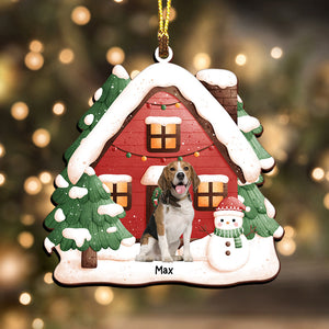 Xmas Pet House - Christmas Gift For  Pet Lover - Personalized Acrylic Ornament