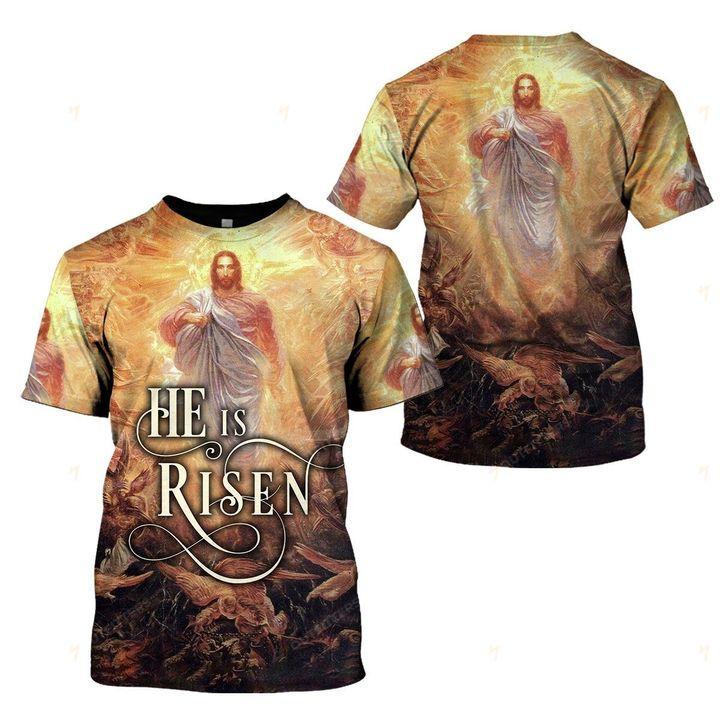 Jesus He Is Risen T-Shirt For Men & Women