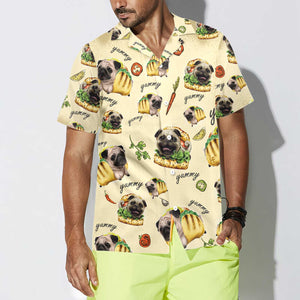 Adorable Taco Pugs Shirt For Men Hawaiian Shirt