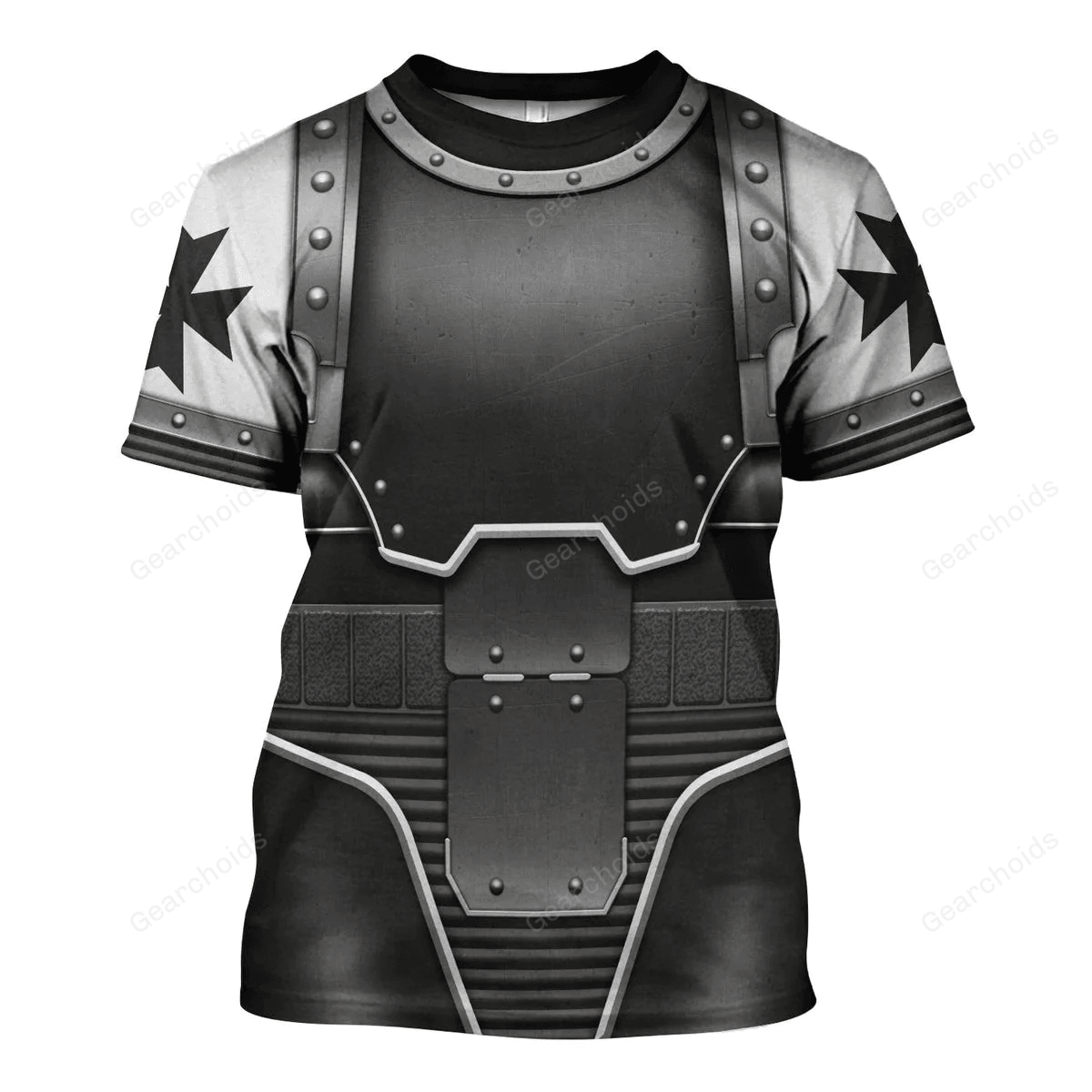 Black Templars In Mark III Power Armor - Costume Cosplay T-shirt WHHS173