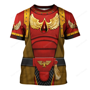 Warhammer Blood Angels Brown Robe - Costume Cosplay T-shirt WHHS149