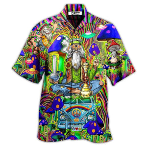 Hippie Mushroom Peace The Colorful Of Life - Hawaiian Shirt