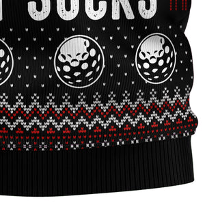 Golf Sucks Ugly Christmas Sweater