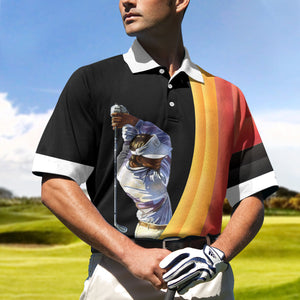 German Flag Art Golfing Best Polo Shirt For Men