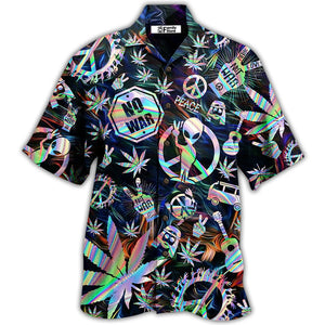 Hippie Alien Peace Life - Hawaiian Shirt