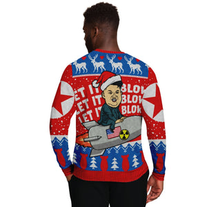 Let it Blow Kim Jong Un Nuclear Ugly Christmas Sweater