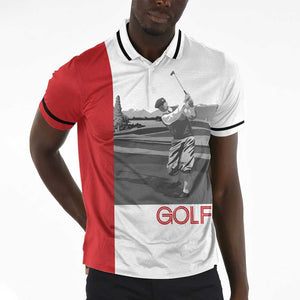 Man Playing Golf Polo Shirt For Men