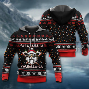 Viking Valhalla White And Red - Hoodie