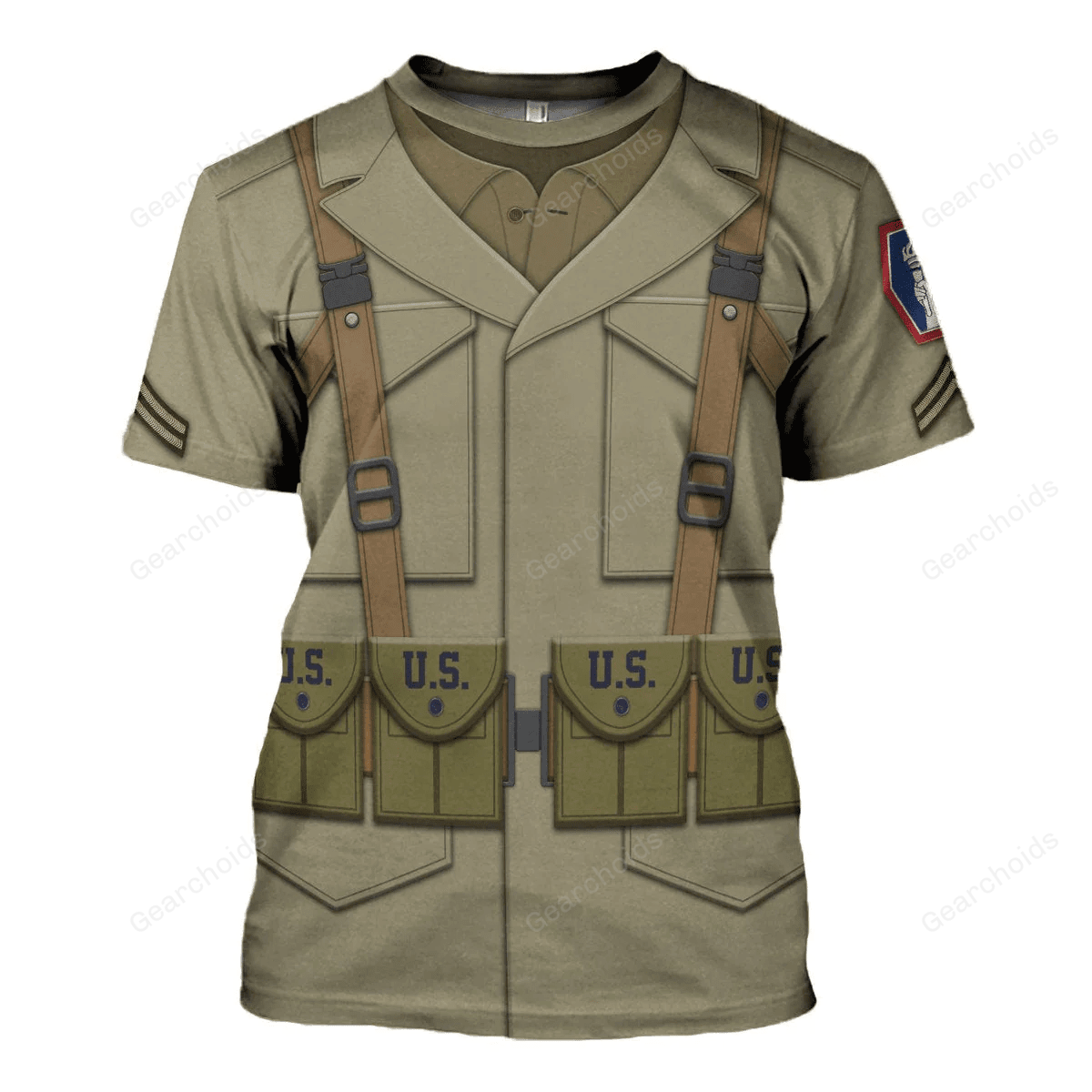 442nd Infantry Regiment Corporal Costume Cosplay T-Shirt