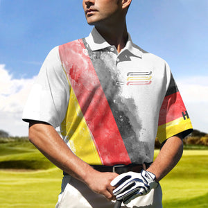 German Flag Special Golf Pattern Polo Shirt For Men