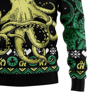 Octopus Cool Ugly Christmas Sweater