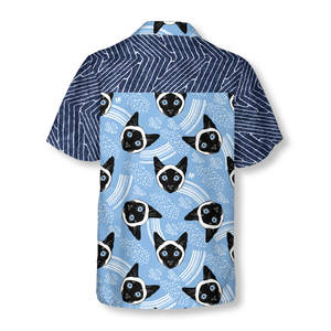 Grumpy Cat Blue Hawaiian Shirt