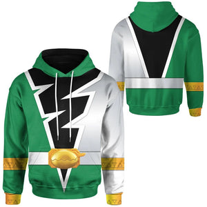 Power Rangers Dino Fury Green - Costume Cosplay Hoodie