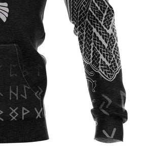 Viking The Raven Of Odin - Hoodie