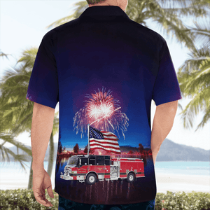 Westmont Illinois Westmont Fire Department 4Th Of July - Hawaiian Shirt