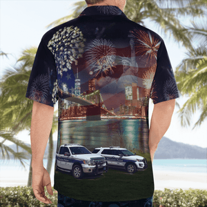 New Shoreham Police Department Rhode Island 4Th Of July - Hawaiian Shirt