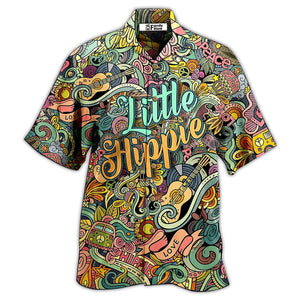 Music Love Guitar Peace Life Color Little Hippie - Hawaiian Shirt