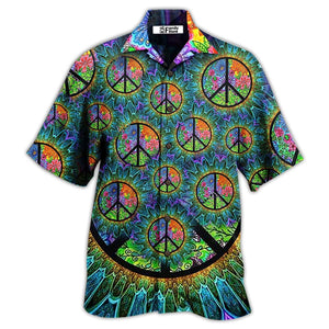 Hippie Peace Life Color - Hawaiian Shirt