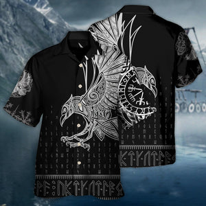 Viking Raven Odin Victory - Hawaiian Shirt