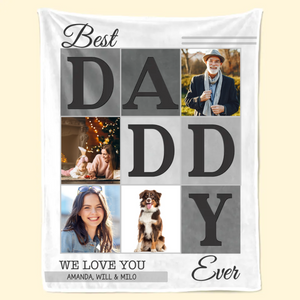 Custom Photo We Will Always Be Connected Daddy Version - Gift For Dad - Personalized Blanket