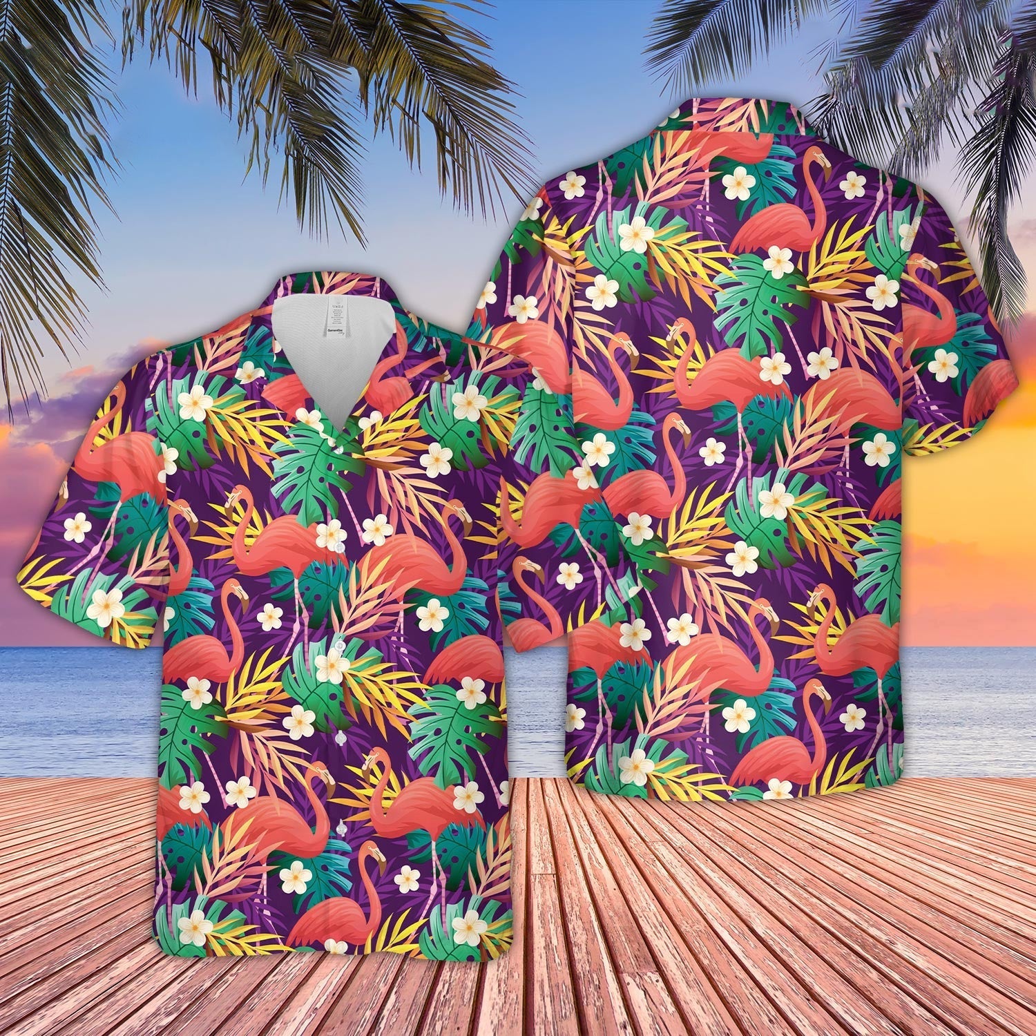 Unique Flamingo Pattern D10 - Hawaiian Shirt