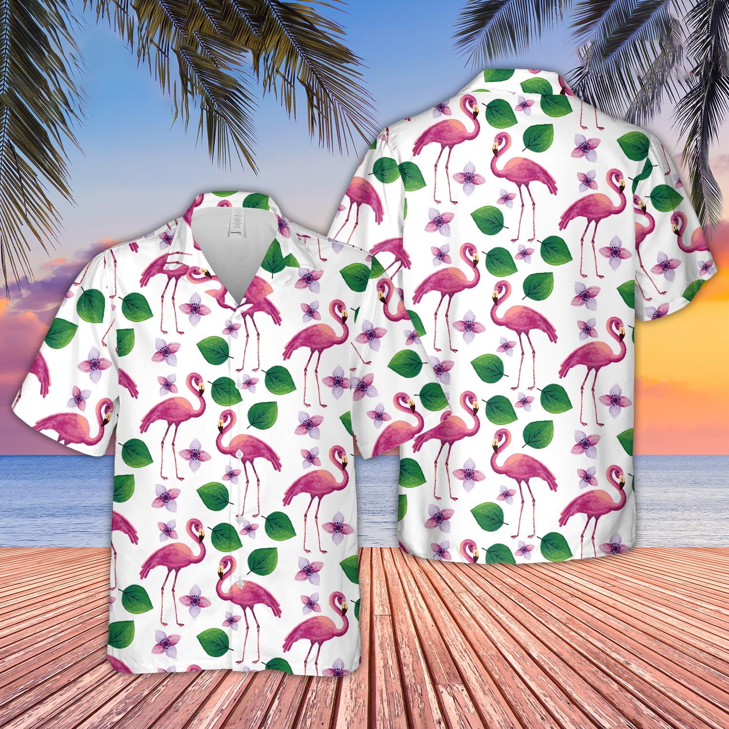 Unique Flamingo Pattern D11 - Hawaiian Shirt