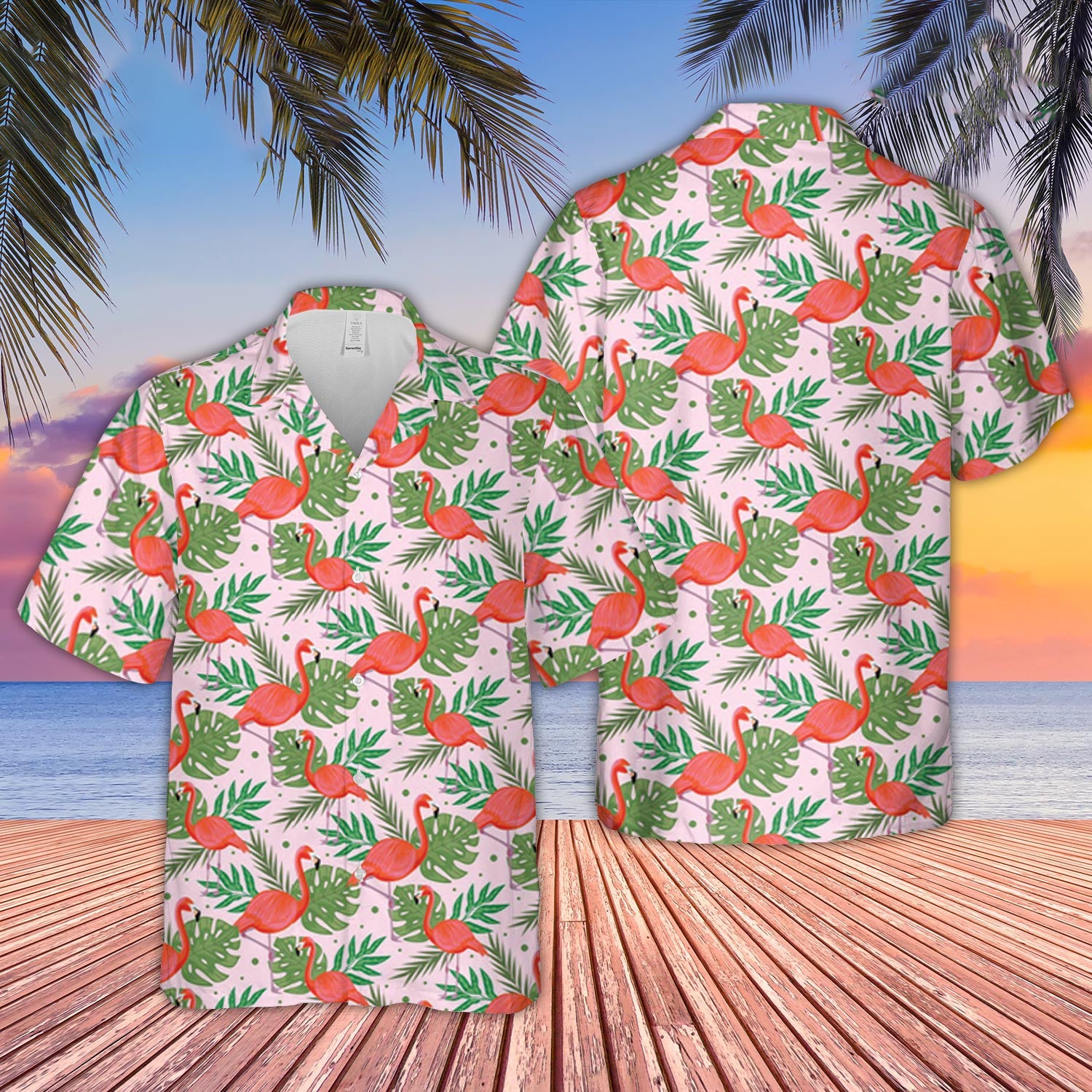 Unique Flamingo Pattern D14 - Hawaiian Shirt