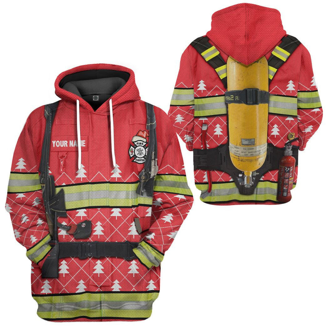 3D Firefighter Cosplay Costume - Personalized Hoodie