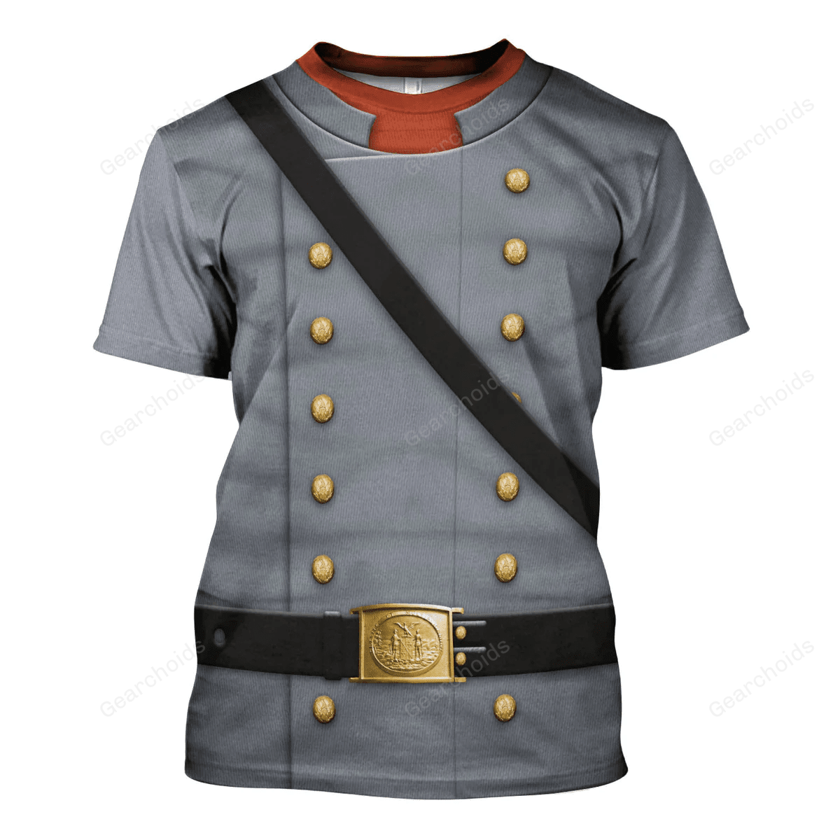 American Confederate Army-Cavalry Officer Uniform Costume Cosplay - T-Shirt