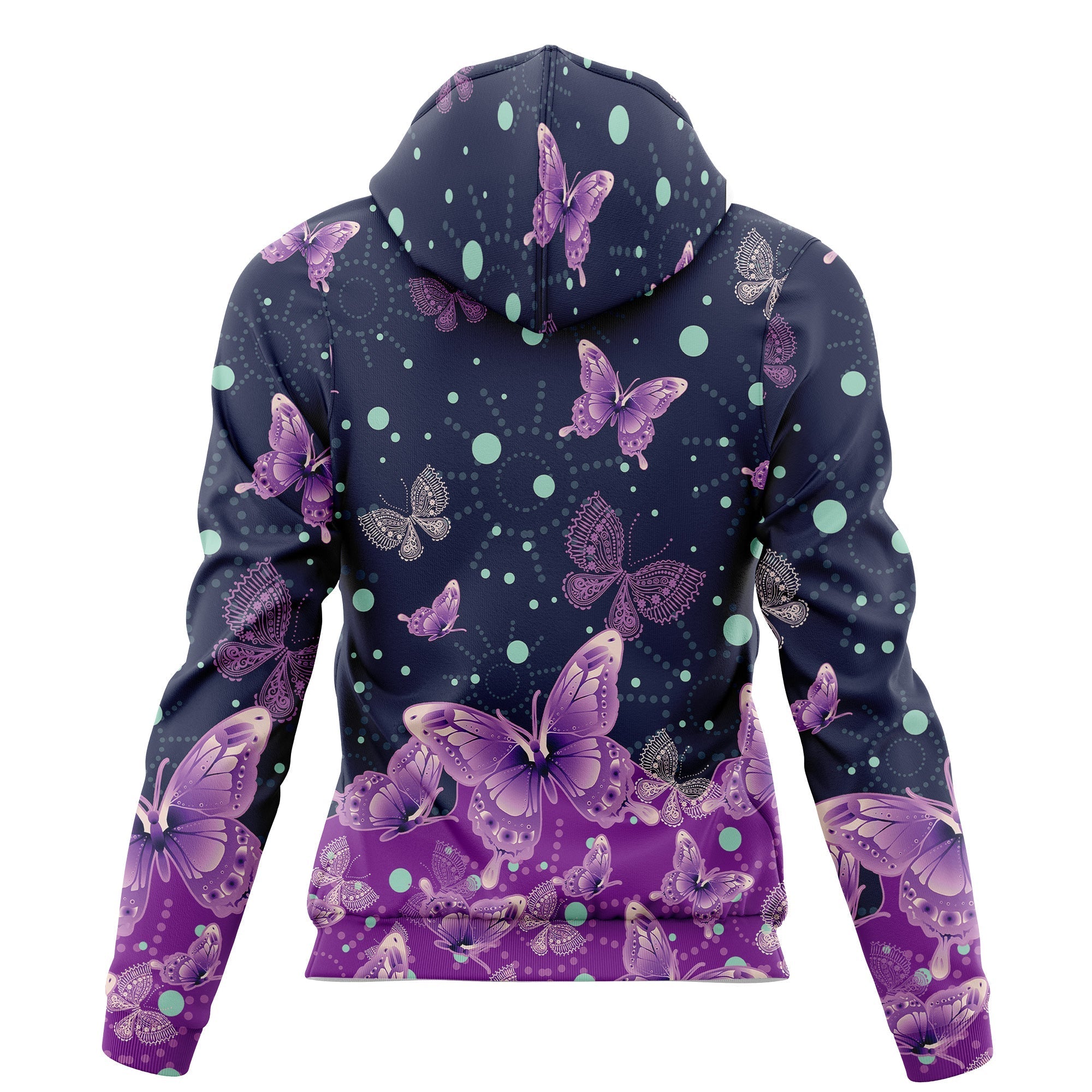 Butterfly Purple Garden - Hoodie