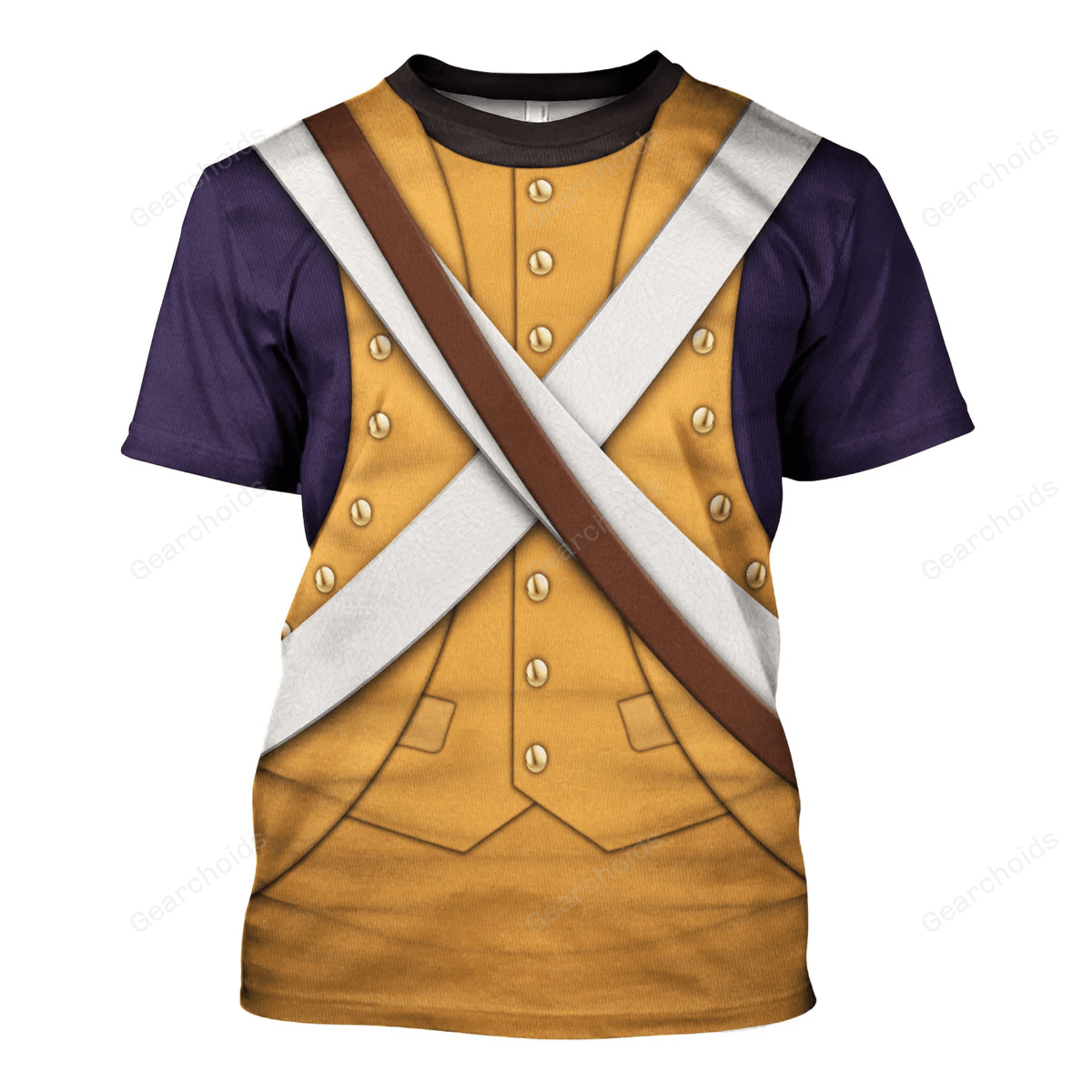 American Infantry-Full Marching-1776-1783 Uniform Costume Cosplay T-Shirt