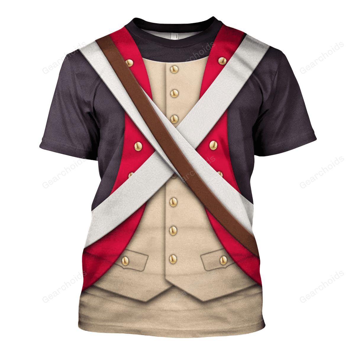 US Infantry-8th Continental Regiment-1783 Uniform Costume Cosplay T-Shirt