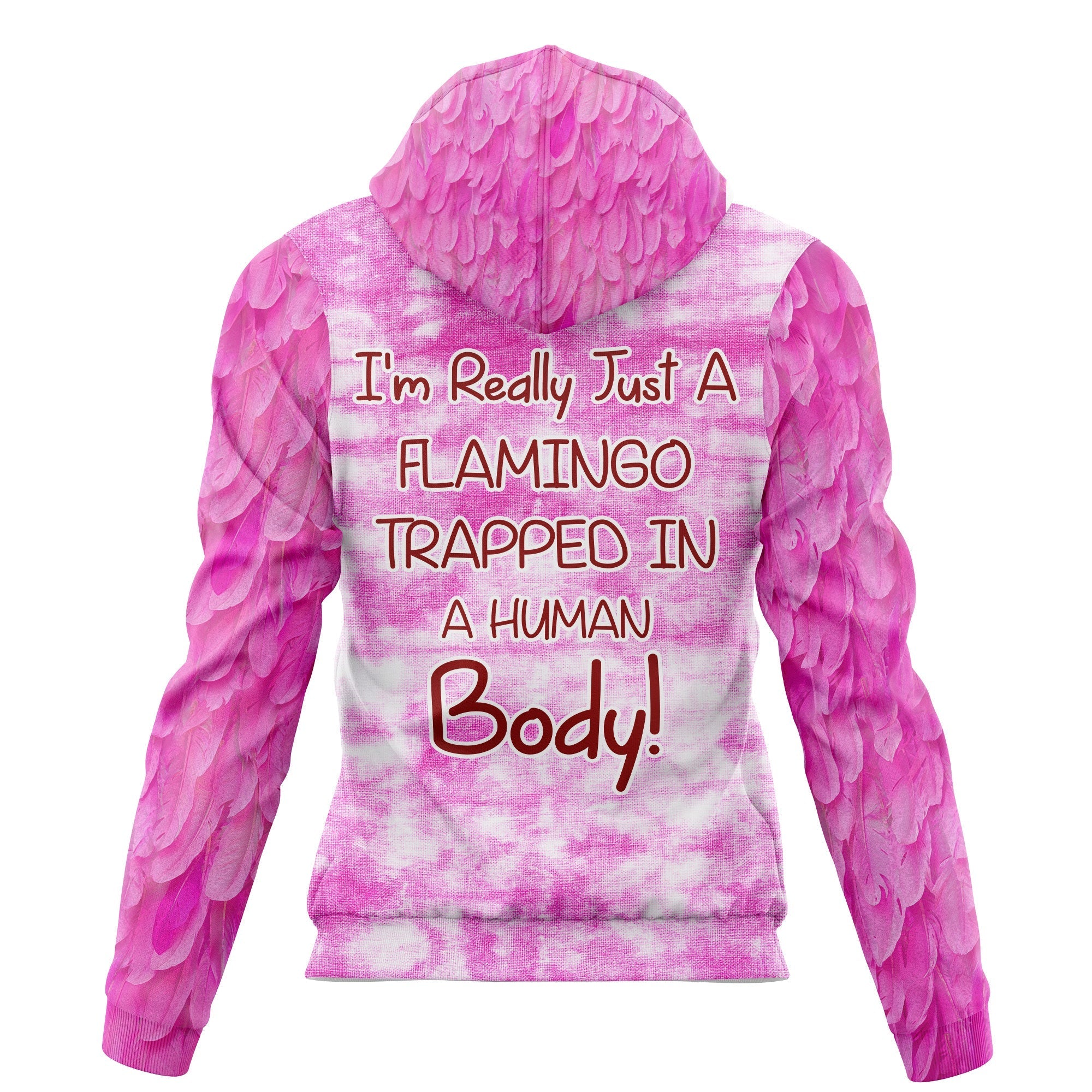 Flamingo Trapped In Human Body - Hoodie