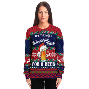 It's The Most Wonderful Time For A Beer Ugly Christmas Sweater