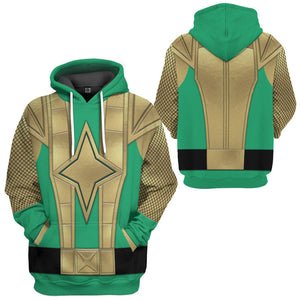 Green Samurai Rangers Ninja Storm - Costume Cosplay Hoodie