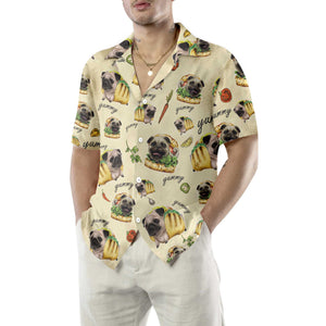 Adorable Taco Pugs Shirt For Men Hawaiian Shirt