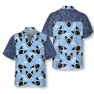 Grumpy Cat Blue Hawaiian Shirt